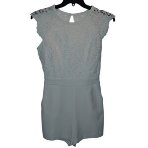 Bebe White Romper Size 8